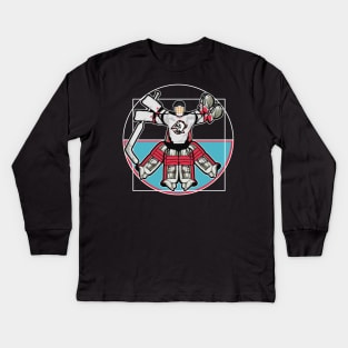 Vitruvian Hasek Kids Long Sleeve T-Shirt